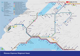 Plan De Réseau Régional CFF Réseau Express Régional Vaud A1