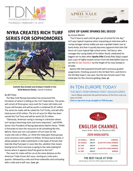 Nyra Creates Rich Turf Series for Sophomores