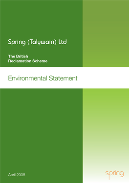 0001 Reclamation Scheme Environmental Statement