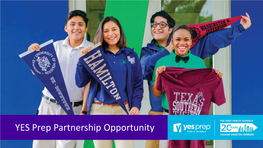 YES Prep Partnership Opportunity