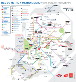 RED DE METRO Y METRO LIGERO Metro and Light Rail Network