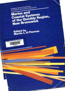 Marine and Coastal Systems of the Quoddy Region, New Brunswick