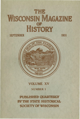 September 1931 Volume Xv Published Quarterly Bythe