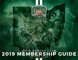 2019 Ohio Bobcat Club Membership Guide