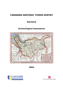 Nantwich Archaeological Assessment (PDF, 1MB)