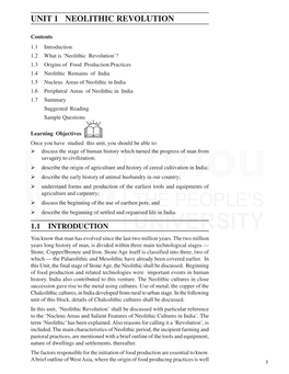 Unit 1 Neolithic Revolution