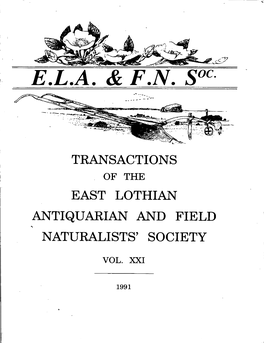 1991 ELA&FN Soc Transactions Vol