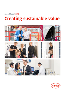 Creating Sustainable Value Annual Report 2016 Contents Our Business Units