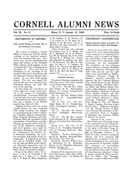 CORNELL ALUMNI NEWS Vol XI