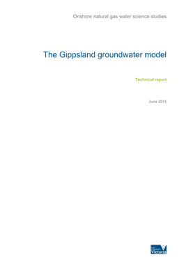 The Gippsland Groundwater Model