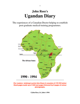 John Ross's Ugandan Diary