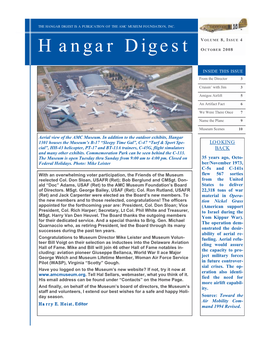 Hangar Digest Is a Publication of Th E Amc Museum Foundation, Inc