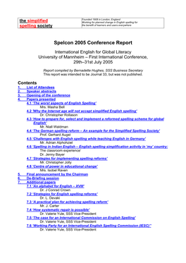 2005 Conference Report