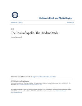The Trials of Apollo: the Hidden Oracle