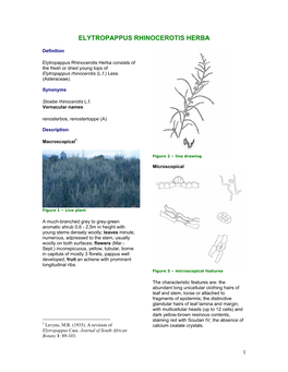 Elytropappus Rhinocerotis Herba