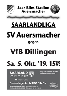 Vfb Dillingen Sa. 5. Okt