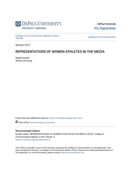 Representations of Women Athletes in the Media