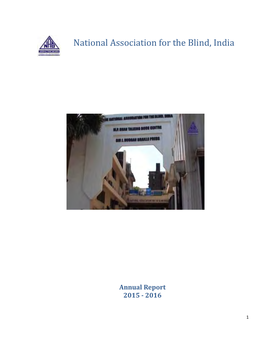 National Association for the Blind, India