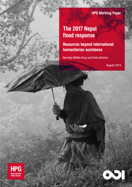 The 2017 Nepal Flood Response Resources Beyond International Humanitarian Assistance