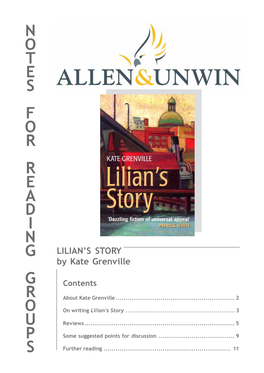 Lillian's Story Reading Group Notes