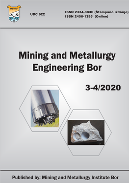Mining and Metallurgy Engineering Bor