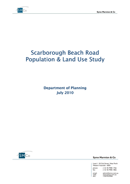 Scarborough Beach Road Population & Land Use Study