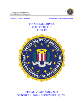 Financial Crimes Report to the Public Fiscal