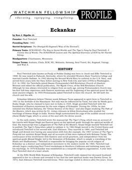 Eckankar Profile