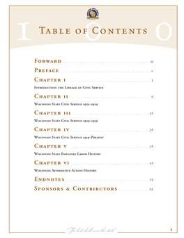 Table of Contents