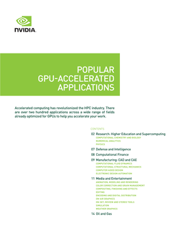 GPU Applications Catalog