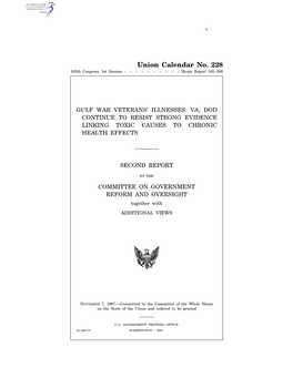 Union Calendar No. 228 105Th Congress, 1St Session –––––––––– House Report 105–388