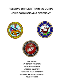 2021 VU NROTC Commissioning Program