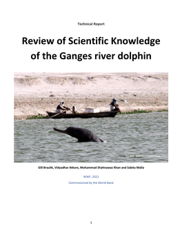 Review of Scientific Knowledge of the Ganges River Dolphin