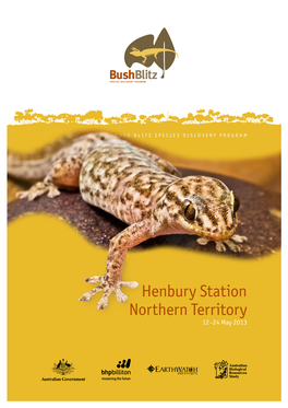 Henbury Station NT 2013, a Bush Blitz Survey Report