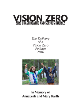 Vision Zero Petition 2016