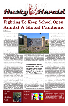 Fighting to Keep School Open Amidst a Global Pandemic