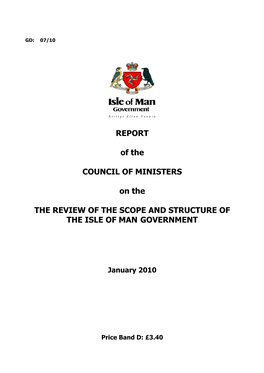 Comin Report on Review of Scope and Structure of Iom Government