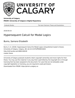Hypersequent Calculi for Modal Logics