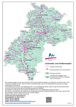 Tarifzonenplan Tarif Der Verkehrsgemeinschaft Heidekreis