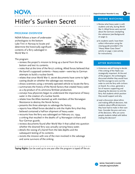 Hitler's Sunken Secret