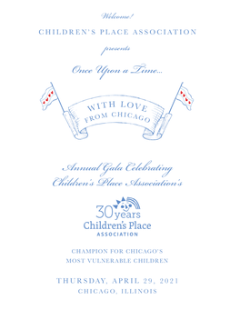 Ce Upon a Time... Annual Gala Celebrating Children's Place A