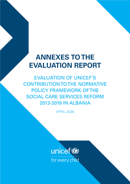 Annexes to the Evaluation Report