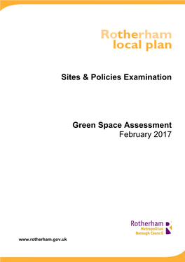 Sites & Policies Examination Green Space Assessment February 2017