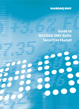 Guide to NASDAQ OMX Baltic Securities Market