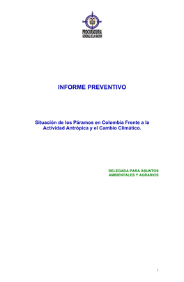 Informe Preventivo