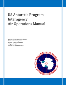 US Antarctic Program Interagency Air Operations Manual