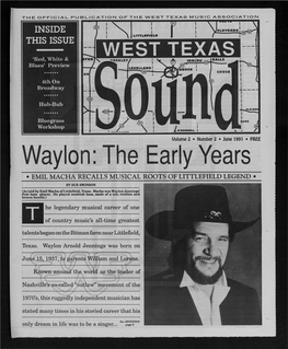 West Texas Sound 1991 06 01