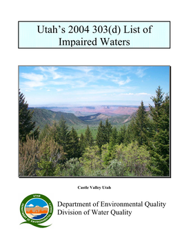 Utah's 2004 303(D) List of Impaired Waters