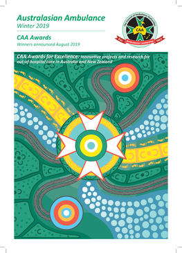 Australasian Ambulance Winter 2019 CAA Awards Winners Announced August 2019