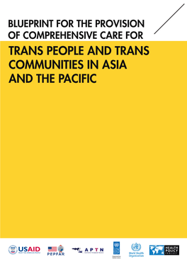 Trans People and Trans Communities in Asia and the Pacific
